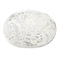 Montana Silversmith Accessories - Oval Silver Engraved Buckle