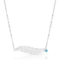 Montana Silversmith Accessories - Cinderella Liberty American Made Feather Necklace Montana Silversmith Accessories - Cinderella Liberty American Made Feather Necklace