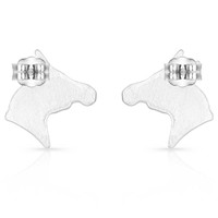 Montana Silversmith Accessories - Little Silver Horsehead Earrings