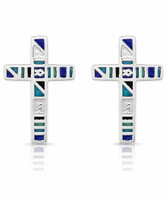 Montana Silversmith Accessories - Legends Color Cross Earrings Montana Silversmith Accessories - Legends Color Cross Earrings