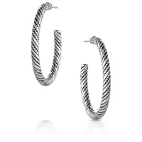 Montana Silversmith Accessories - Subtle Style Hoop Earrings Montana Silversmith Accessories - Subtle Style Hoop Earrings