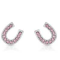 Montana Silversmith Accessories - Pink Ice Stuck on Luck Earrings Montana Silversmith Accessories - Pink Ice Stuck on Luck Earrings