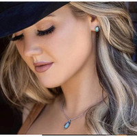 Montana Silversmith Accessories - World's Feather Turquoise Necklace Montana Silversmith Accessories - World's Feather Turquoise Necklace