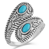 Montana Silversmith Accessories - Balancing The Whole Turquoise Open Ring