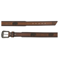 Red Dirt by Trenditions Men's Accessories - Bison Inlay Belt - Brown