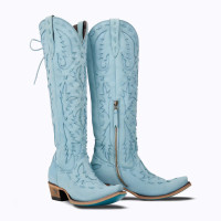 Lane Women's Boots - Reverie Knee High Corset - Powder Blue