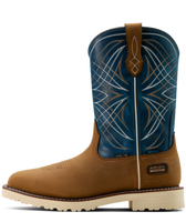Ariat Men's Work Boots - Activator H2O ST - Dusted Brown / Basin Blue Ariat Men's Work Boots - Activator H2O ST - Dusted Brown / Basin Blue