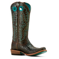 Ariat Women's Boots - Futurity Boon - Croc Print Shine Ariat Women's Boots - Futurity Boon - Croc Print Shine