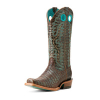 Ariat Women's Boots - Futurity Boon - Croc Print Shine Ariat Women's Boots - Futurity Boon - Croc Print Shine