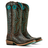Ariat Women's Boots - Futurity Boon - Croc Print Shine Ariat Women's Boots - Futurity Boon - Croc Print Shine