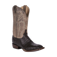 Lucchese Men's Boots - Charles Horseman - Chocolate Caiman Belly