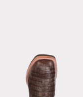 Lucchese Men's Boots - Rowdy - Antique Chocolate Caiman / Tan