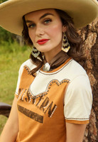 Double D Ranch Women's  - Western Tee - Pecan