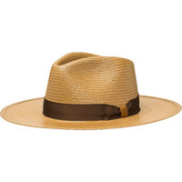Stetson Straw Hats - Fedora Collection - Santa Monica / Cognac Stetson Straw Hats - Fedora Collection - Santa Monica / Cognac