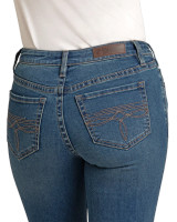 Rock & Roll Denim Women's Jeans - Dark Wash / Mid Rise - Bootcut