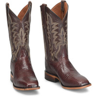 Justin Men's Boots - Reposado 12" Lizard - Chocolate