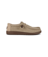 Hey Dude Men's Casuals - Wally Stretch Canvas Block - Crockery / Multi Hey Dude Men's Casuals - Wally Stretch Canvas Block - Crockery / Multi