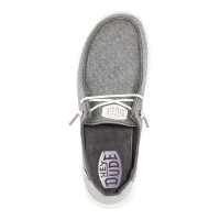 Hey Dude Women's Casuals - Wendy  Metallic Sparkle - Charcoal Hey Dude Women's Casuals - Wendy  Metallic Sparkle - Charcoal