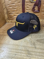 Cactus Alley - "CA Longhorn" Gold Puff - Black Snapback