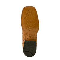 Ariat Men's Boots - Classic Cash - Full Quill Ostrich - Tan / Hickory Smoke
