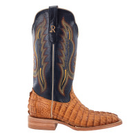 R Watson Men's Boots - RW3010 - Hornback Caiman Tail - Saddle