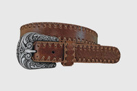 Gem Dandy Women's Accessories - Cowgirls Rock - Bridle Leather / Crochet Edges - Brown