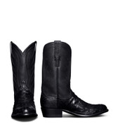 Tecovas Men's Boots - The Wyatt - Midnight / Ostrich