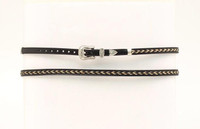 M & F Western Products - Braided Horsehair / Silver Buckle Set - Black M & F Western Products - Braided Horsehair / Silver Buckle Set - Black