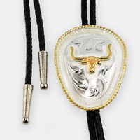 Billy's Western Wear Accessories - Bolo Tie - Longhorn - German Silver