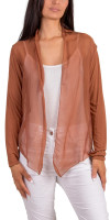 Gigi Moda Women's Clothing - Shoona Cardigan Sheer Jacket - Rust