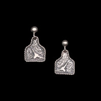 Vogt Women's Accessories - The Silver Horn Ear Tag Earrings