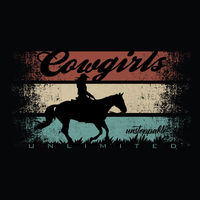 Moss Brothers Women's Shirt - Cowgirls Unlimited - Unstoppable - Black