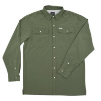 San Jac Outdoors Men's Shirt - L/S Performance - Olive Green San Jac Outdoors Men's Shirt - L/S Performance - Olive Green