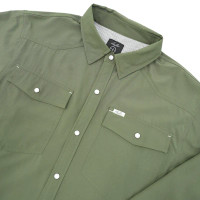 San Jac Outdoors Men's Shirt - L/S Performance - Olive Green San Jac Outdoors Men's Shirt - L/S Performance - Olive Green