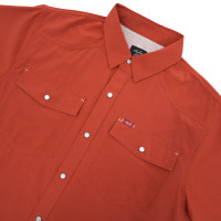 San Jac Outdoors Men's Shirt - S/S Performance - Rust San Jac Outdoors Men's Shirt - S/S Performance - Rust