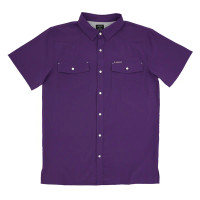 San Jac Outdoors Men's Shirt - S/S Performance - Purple San Jac Outdoors Men's Shirt - S/S Performance - Purple