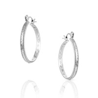 Montana Silversmith Accessories - Rustic Serenity Hoop Earrings
