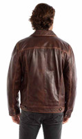 Scully Men's Jacket - Leather Jean - Cognac