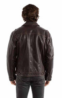 Scully Men's Jacket - Leather Jean - Chocolate