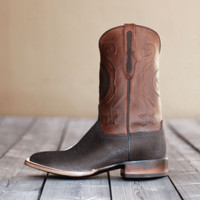 Black Jack Boots - Stingray - Inlay - Brown / Italian Skipper Cowhide Marrone