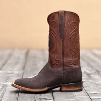 Black Jack Boots - Stingray - Inlay - Brown / Italian Skipper Cowhide Marrone