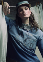 Double D Ranch Women's  - Ida's Indigo Top - Stonewashed