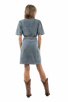 Scully Women's Dress - Honey Creek Collection - Button Front - Light Blue