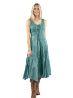 Scully Women's Dress - Honey Creek Collection - Full Length / Lace Up - Teal