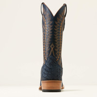 Ariat Men's Boots - Futurity Finalist - Navy Sueded Caiman Belly / Premium Denim