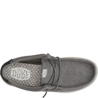 Hey Dude Men's Casuals - Wally Workwear - Granite Grey / Black
