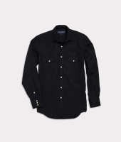 Lucchese Men's Apparel - Pearl Snap Shirt - Black