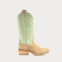 Hyer Women's Boots - Rose Hill - Iced Mint Cowtop / Sand Roughout