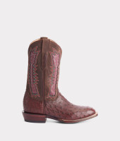 Lucchese Men's Boots - Roscoe Full Quill Ostrich - Kangaroo Tobacco / Brown