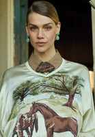 Double D Ranch Women's - Horse Sense Top - Print